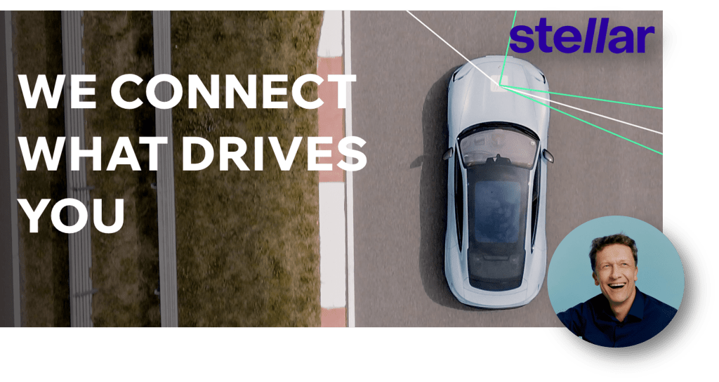 Graphic representation of transformative leadership, highlighting the successful executive coaching and mentoring journey of Stellar's Founder Damien Garot, guided by EO & Partners.