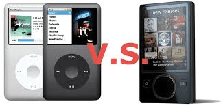 Microsoft Zune vS. Apple iPod